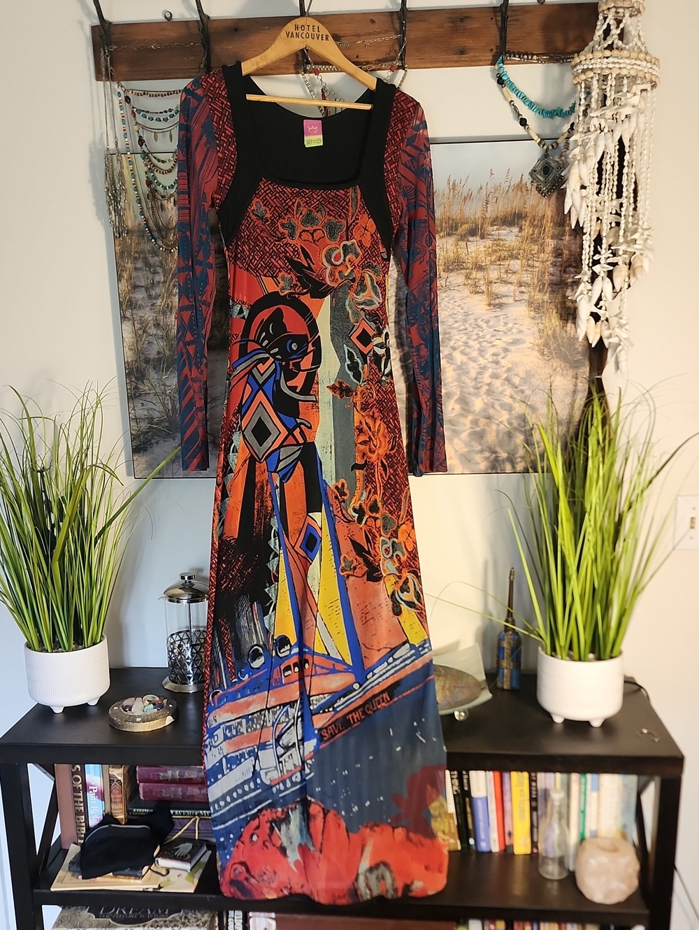 SAVE THE QUEEN Vintage Mesh Dress